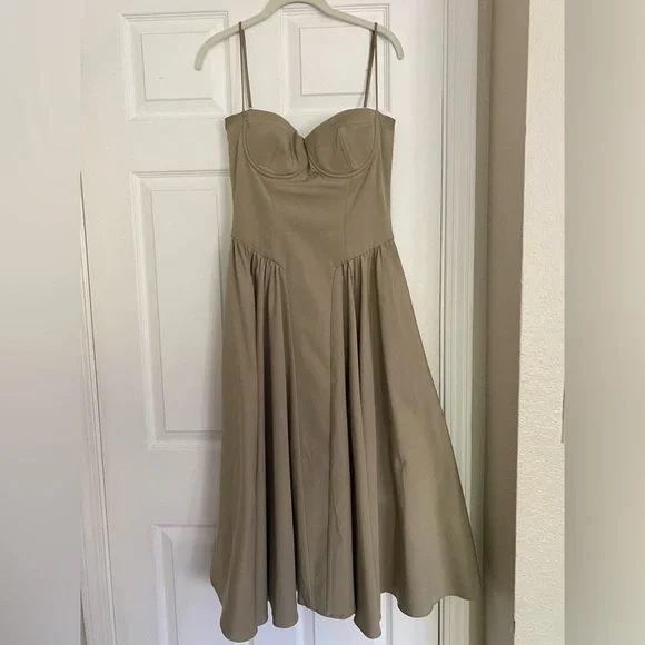 House of CB Strapless Corset Dress - Cream - Picture 5 of 7